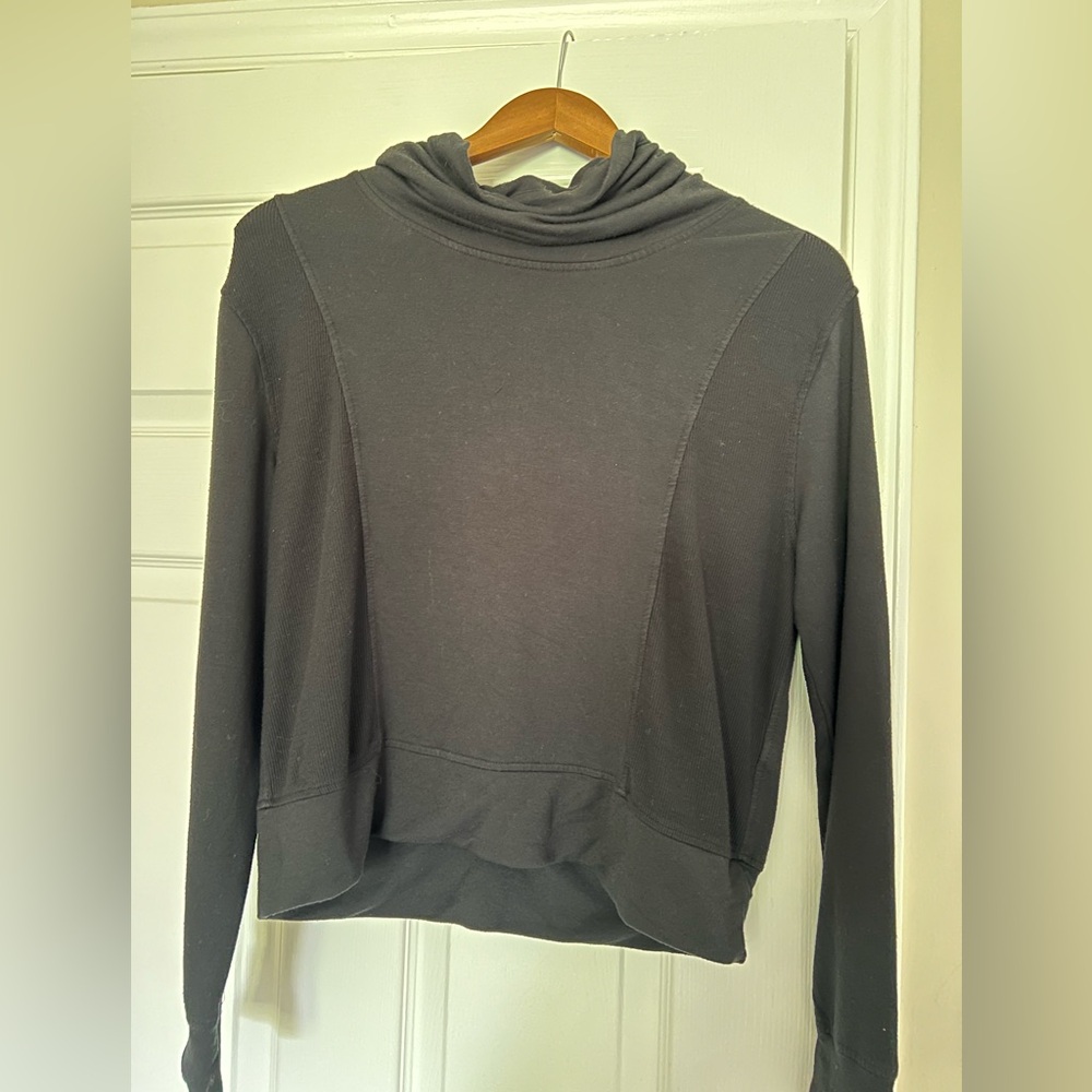 ATHLETA Black Women’s Cowl Neck Sweater